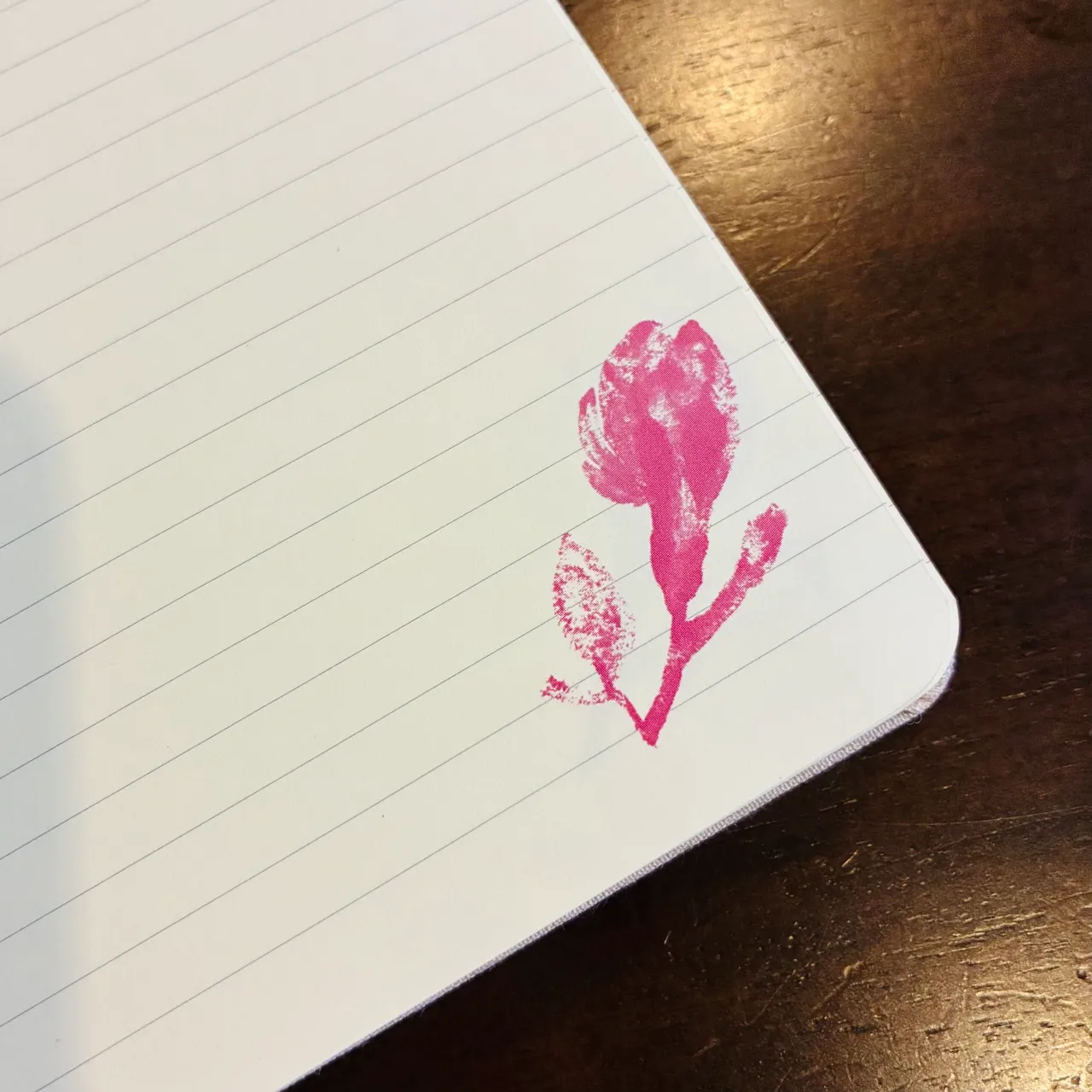 The cherry blossom flip-book print on the first pages