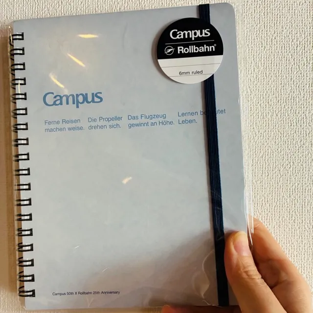 The limited-edition Rollbahn x Campus notebook